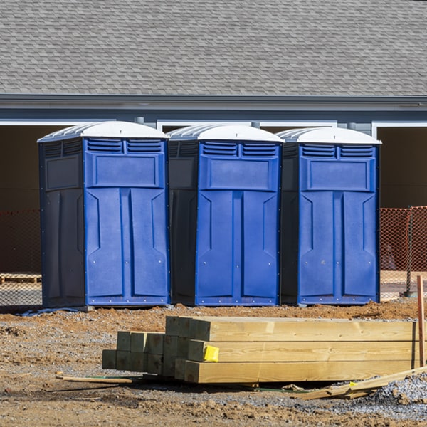 how often are the portable toilets cleaned and serviced during a rental period in Woodlawn Park KY